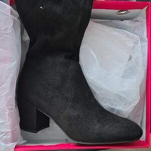 Catherine Malandrino Black Over The Knee Heeled Boots